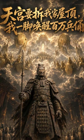 短剧《天宫要拆我家屋顶，我一脚唤醒百万兵俑》海报