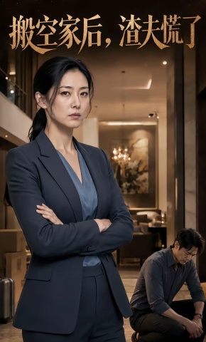 短剧《搬空家后，渣夫慌了》海报