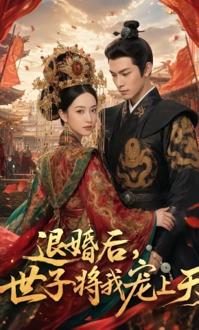 短剧《退婚后，世子将我宠上天》海报