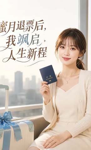 短剧《蜜月退票后，我飒启人生新程》海报