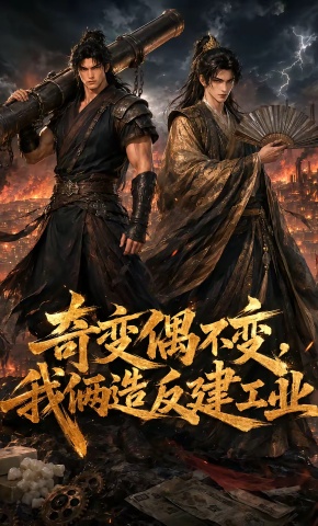 短剧《奇变偶不变，我俩造反建工业》海报
