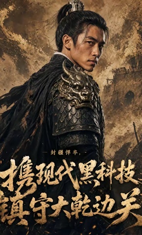 短剧《封疆悍卒，携现代黑科技镇守大乾边关》海报