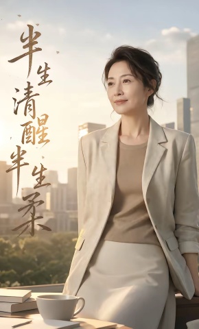 短剧《半生清醒半生柔》海报