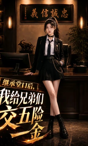 短剧《继承堂口后，我给兄弟们交五险一金》海报