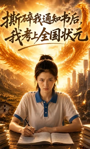 短剧《撕碎我通知书后，我考上全国状元》海报