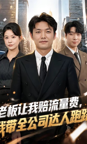 短剧《老板让我赔流量费，我带全公司达人跑路》海报