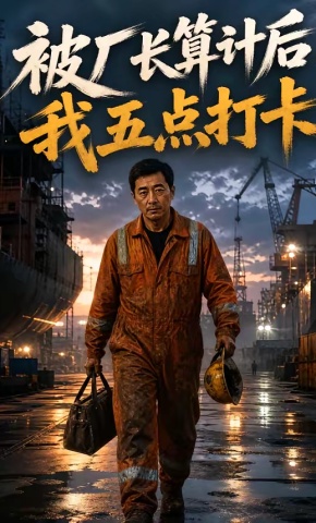 短剧《被厂长算计后，我五点打卡》海报