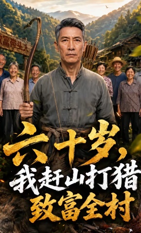 短剧《六十岁，我赶山打猎致富全村》海报