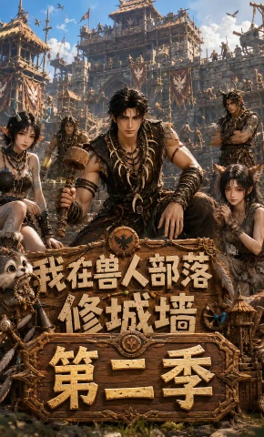 短剧《我在兽人部落修城墙第二季》海报