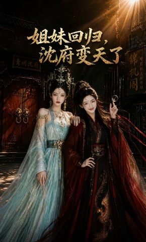 短剧《姐妹回归，沈府变天了》海报