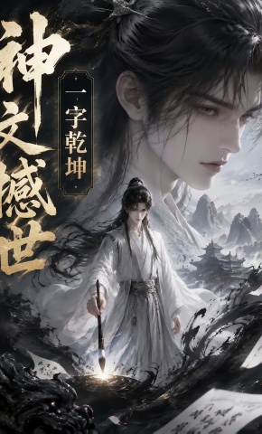 短剧《神文撼世，一字乾坤》海报