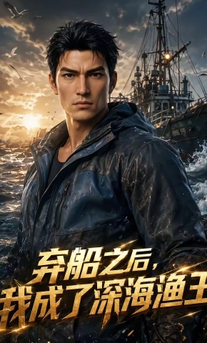 短剧《弃船之后，我成了深海渔王》海报