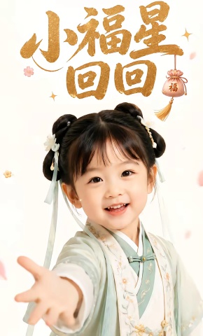短剧《小福星回回》海报