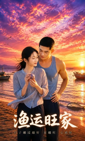 短剧《渔运旺家》海报