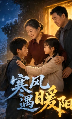 短剧《寒风遇暖阳》海报