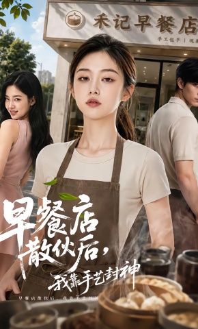 短剧《早餐店散伙后，我靠手艺封神》海报