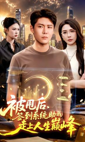短剧《被甩后，签到系统助我走上人生巅峰》海报