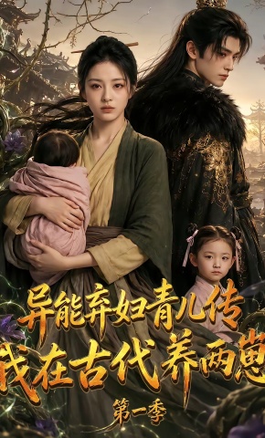 短剧《异能弃妇青儿传，我在古代养两崽第一季》海报