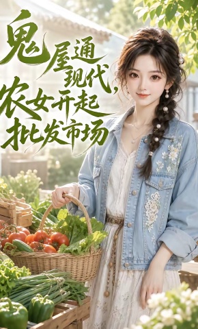 短剧《鬼屋通现代，农女开起批发市场》海报