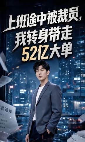 短剧《上班途中被裁员，我转身带走52亿大单》海报