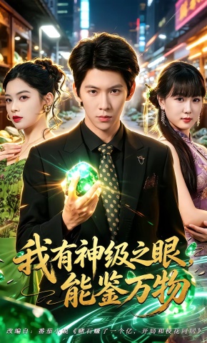 短剧《我有神级之眼，能鉴万物》海报