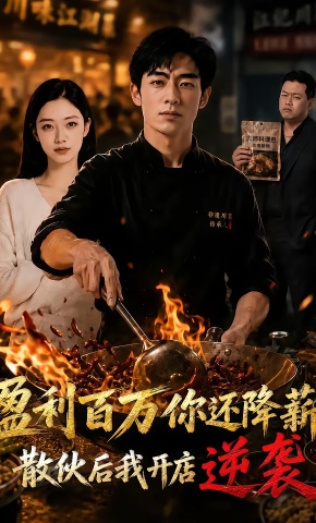 短剧《盈利百万你还降薪，散伙后我开店逆袭》海报