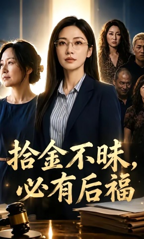 短剧《拾金不昧，必有后福》海报