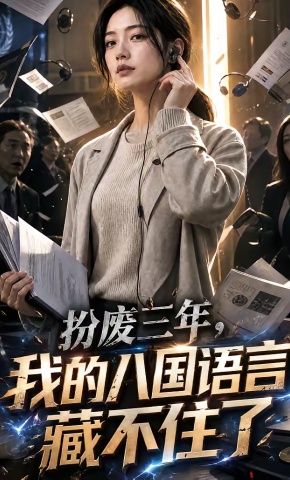 短剧《扮废三年，我的八国语言藏不住了》海报