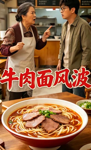 短剧《牛肉面风波》海报