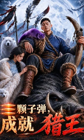 短剧《三颗子弹，成就猎王》海报