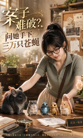 短剧《案子难破：问她手下三万只苍蝇》海报