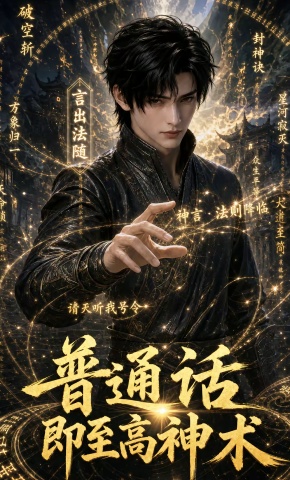 短剧《普通话即最高神术》海报