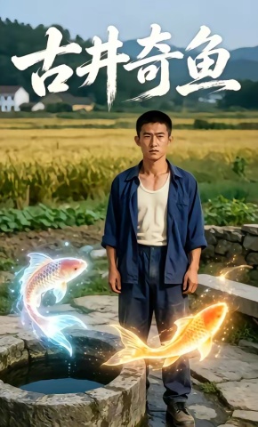 短剧《古井奇鱼》海报