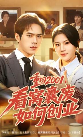 短剧《重回2001，看窝囊废如何创业》海报