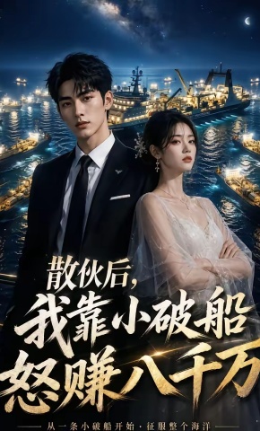 短剧《散伙后，我靠小破船怒赚八千万》海报