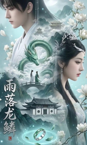 短剧《雨落龙鳞》海报