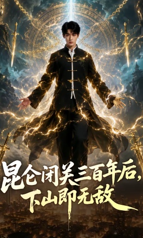 短剧《昆仑闭关三百年后，下山即无敌》海报