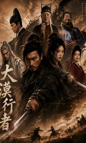 短剧《大漠行者》海报