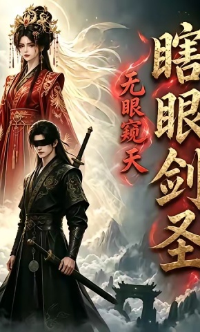 短剧《瞎眼剑圣，无眼窥天》海报