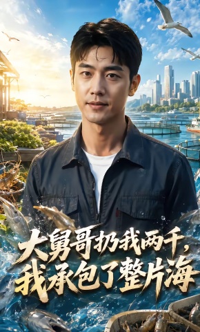 短剧《大舅哥扔我两千，我承包了整片海》海报