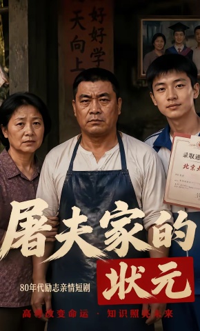 短剧《屠夫家的状元》海报