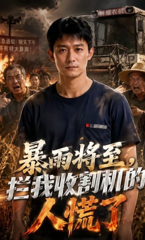短剧《暴雨将至，拦我收割机的人慌了》海报