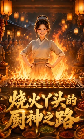 短剧《烧火丫头的厨神之路》海报