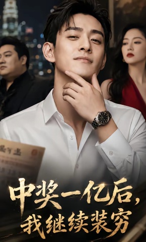 短剧《中奖一亿后，我继续装穷》海报