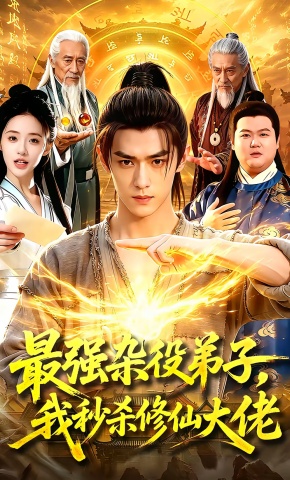 短剧《最强杂役弟子，我秒杀修仙大佬》海报