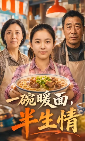 短剧《一碗暖面，半生情》海报