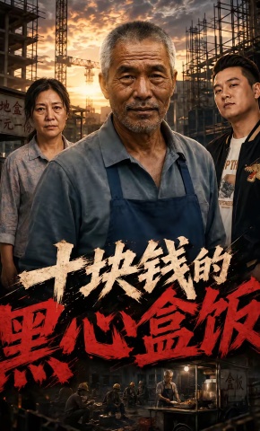短剧《十块钱的黑心盒饭》海报
