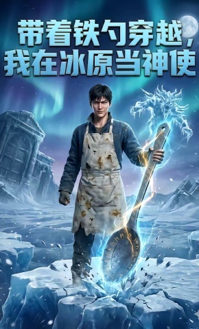 短剧《带着铁勺穿越，我在冰原当神使》海报