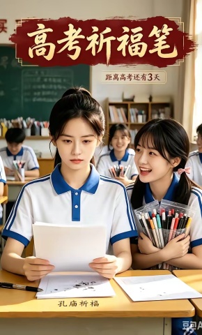 短剧《高考祈福笔》海报