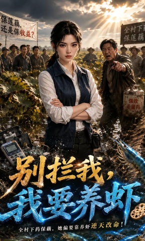 短剧《别拦我，我要养虾》海报